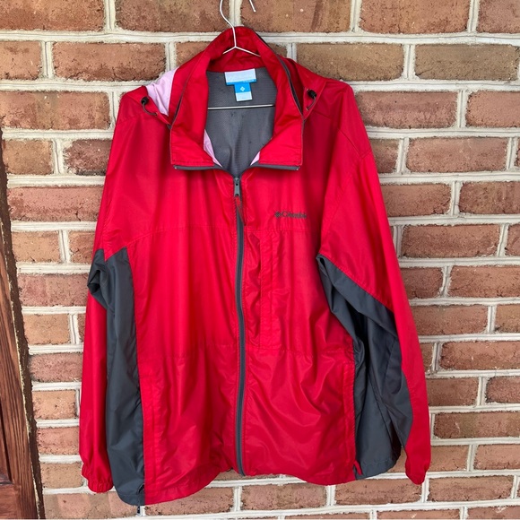 Columbia Red and Gray Windbreaker for Active Adventures - Picture 13 of 14